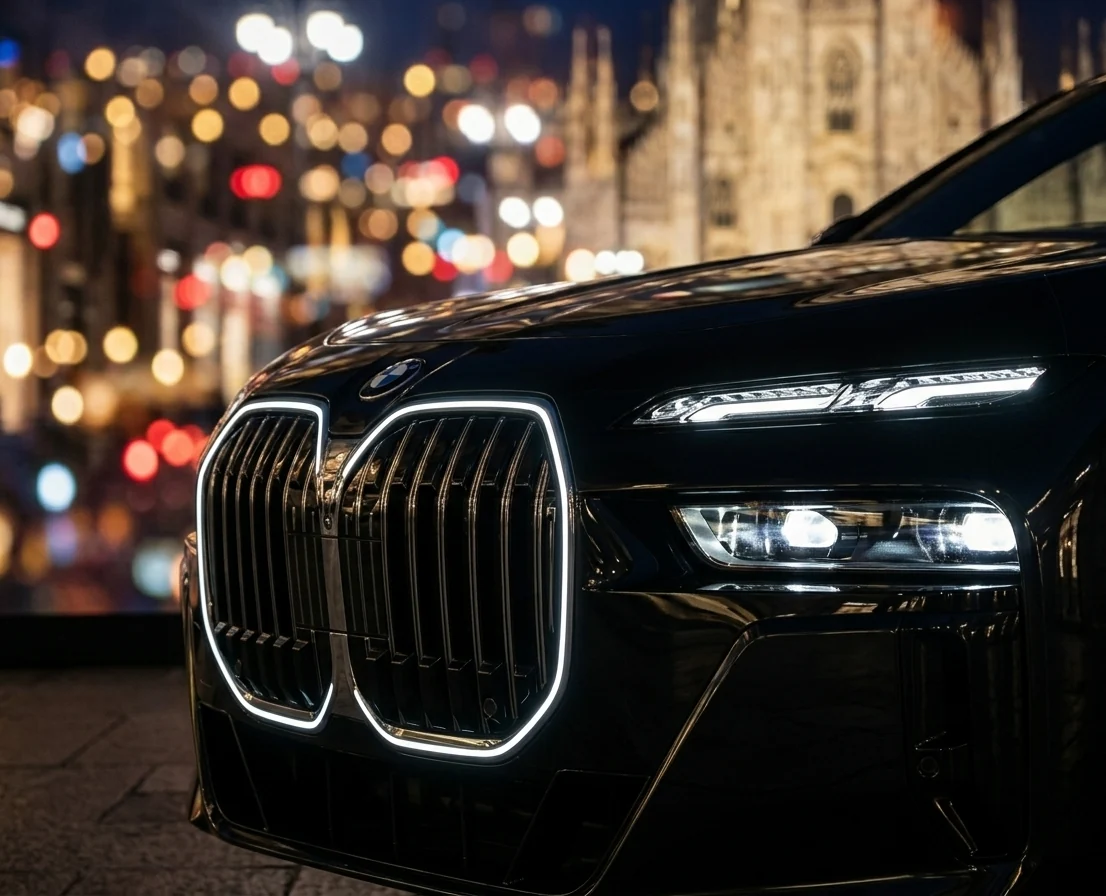 BMW i7 esterno frontale