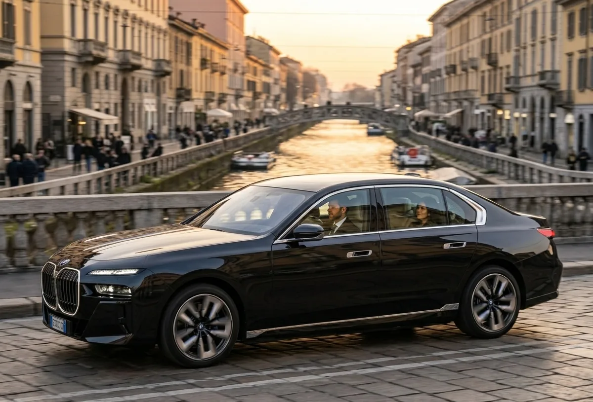 BMW i7 interni posteriori