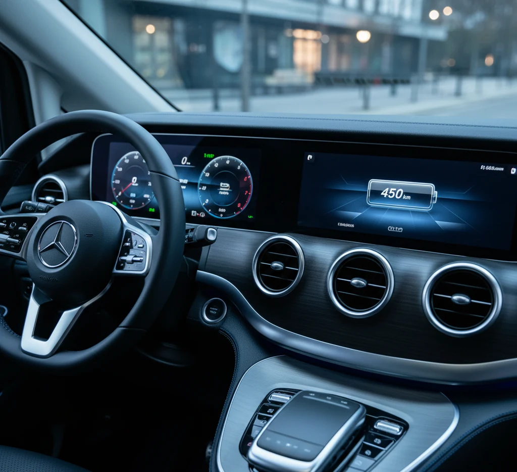 Mercedes EQV cruscotto elettrico