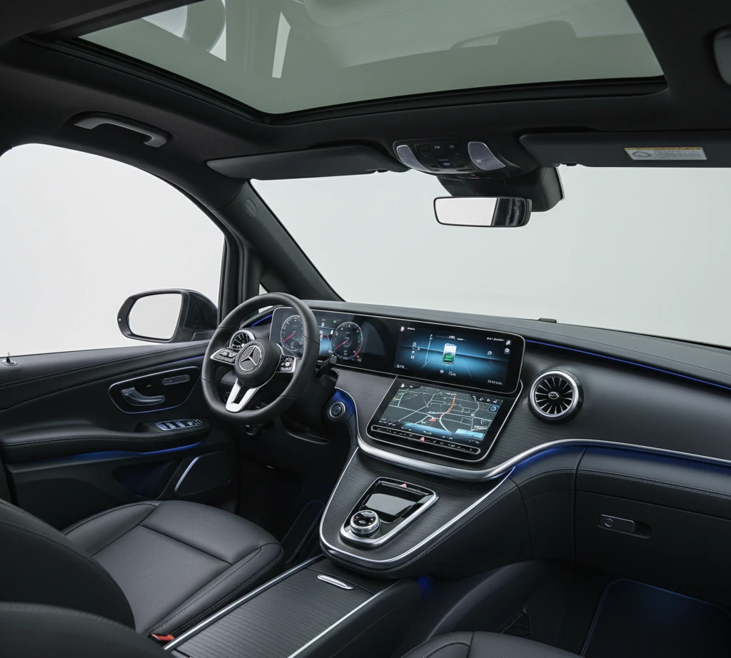 Mercedes EQV interni elettrici