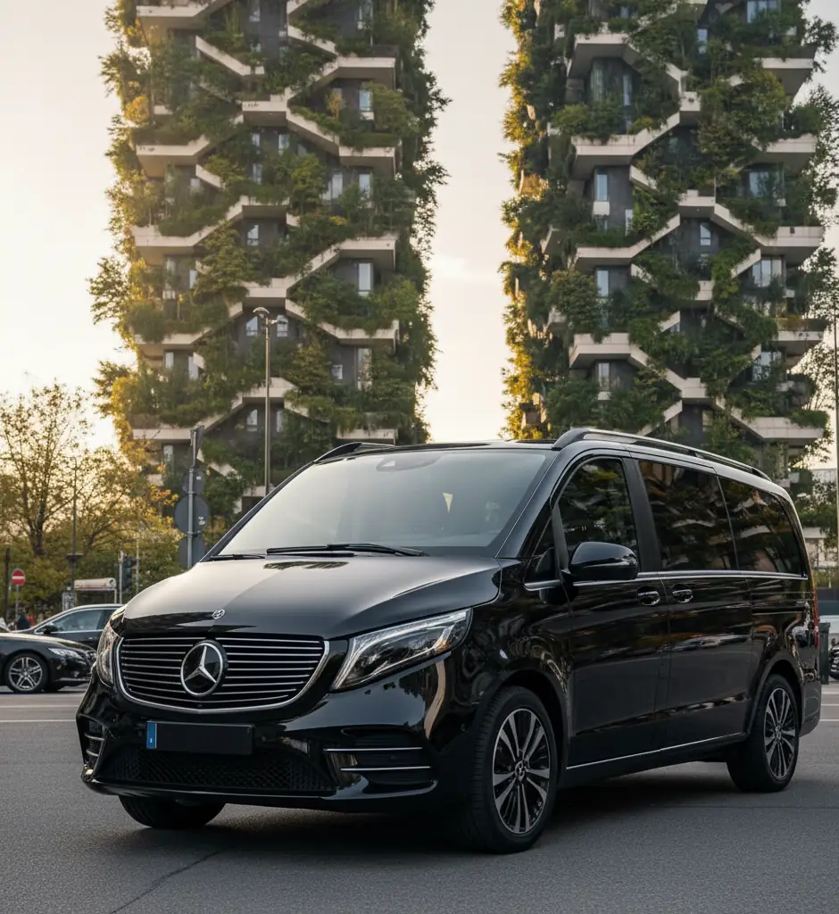 Mercedes EQV elettrico con autista Milano