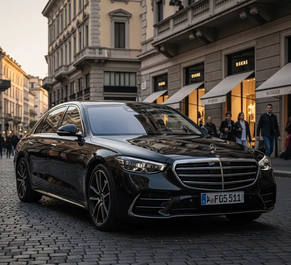Mercedes S-Class con autista Milano