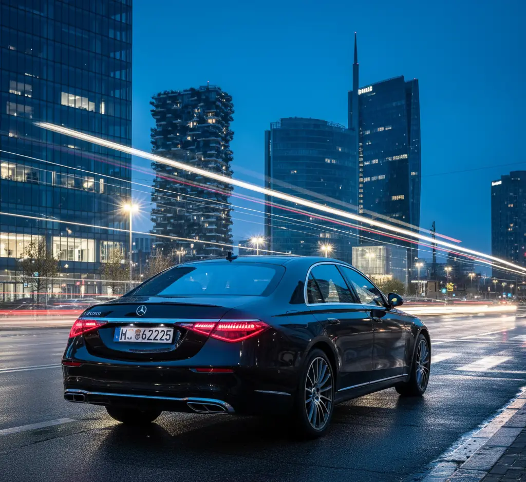 Mercedes S-Class vista laterale